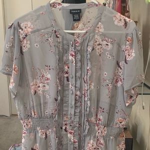 Torrid 1x Chiffon Top Like New
